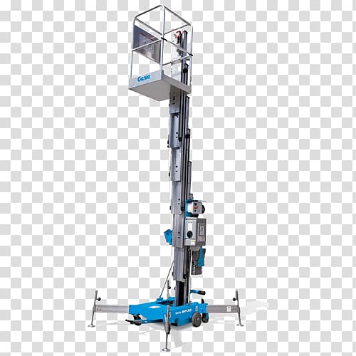 Aerial work platform Genie Elevator Architectural engineering Equipment rental, percussion transparent background PNG clipart