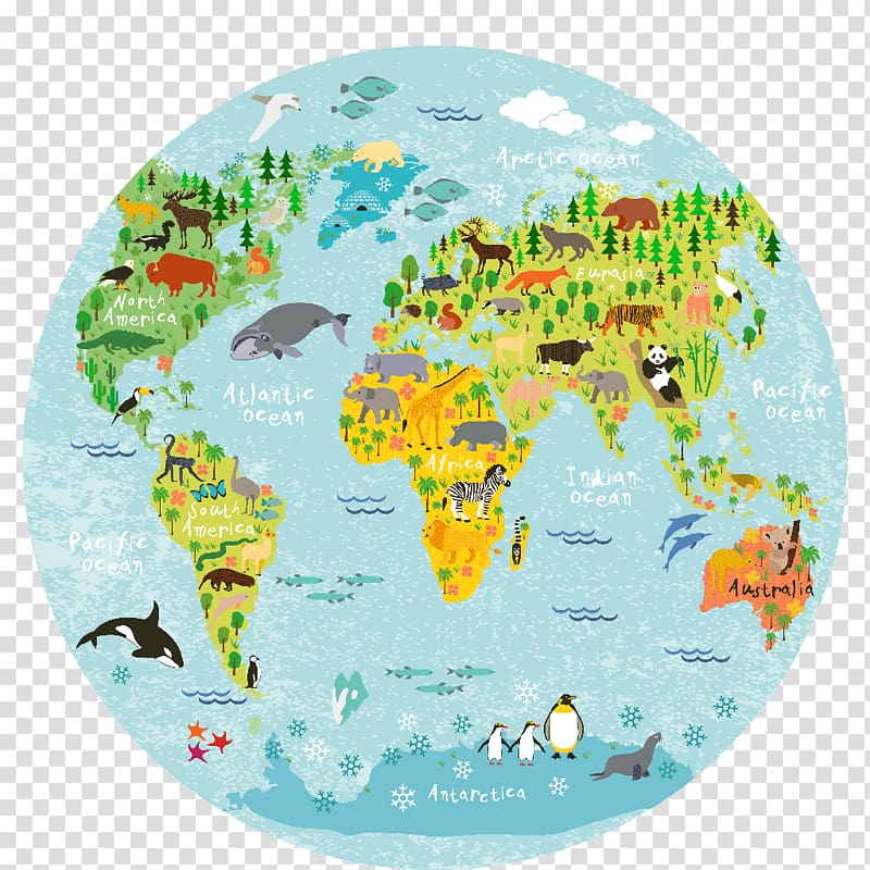 World map Globe Wall decal, product physical map transparent background PNG clipart