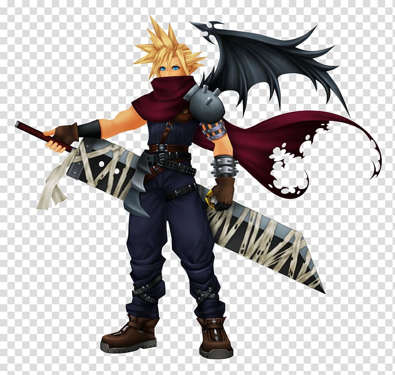 Final Fantasy VII Kingdom Hearts Coded Cloud Strife Kingdom Hearts II Kingdom Hearts: Chain of Memories, world rider transparent background PNG clipart