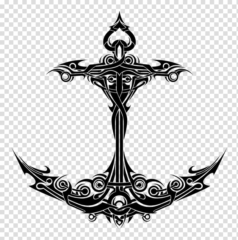 Tattoo Art Anchor Drawing, anchor transparent background PNG clipart
