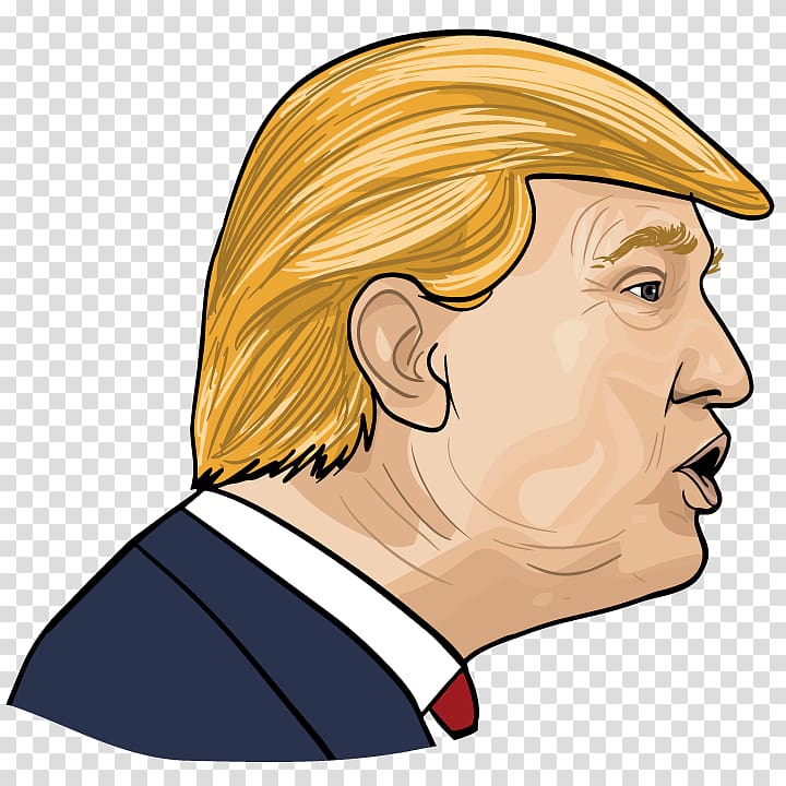 Donald Trump art, Cartoon, donald trump transparent background PNG clipart