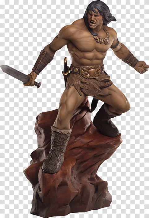 Conan the Barbarian Figurine Statue Sculpture, conan the barbarian transparent background PNG clipart