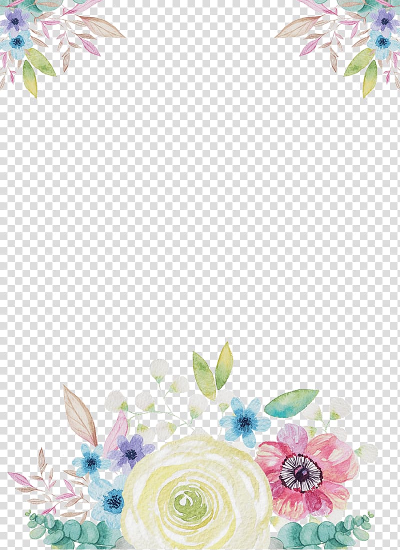 Flower Floral design , leaf frame transparent background PNG clipart