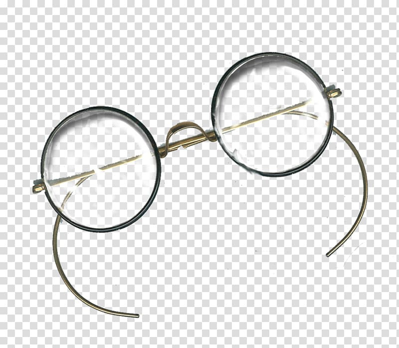 Glasses Antique Vintage clothing Pince-nez Lorgnette, old school transparent background PNG clipart