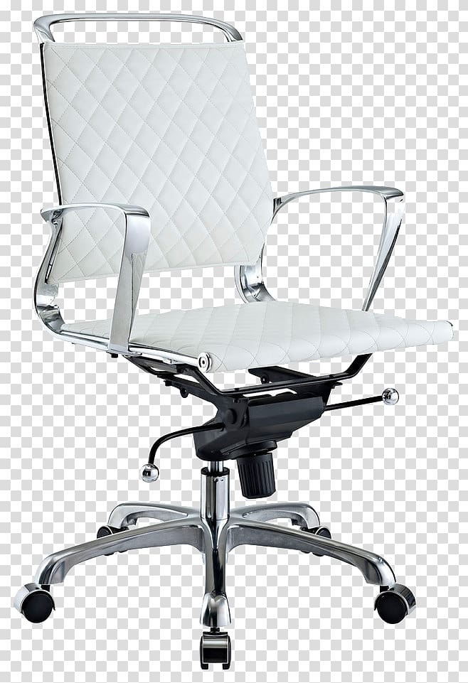 Office chair Leather Swivel chair, Study seat transparent background PNG clipart