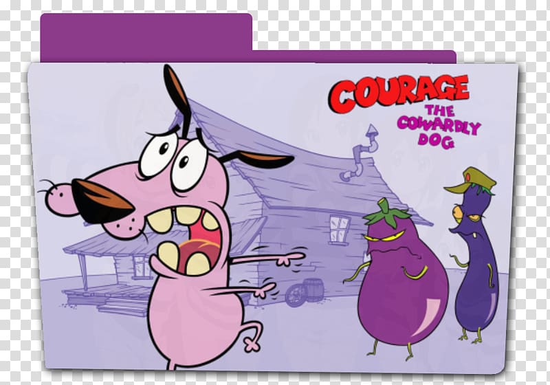 Dog Eustace Bagge Courage Animated series, Dog transparent background PNG clipart
