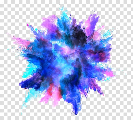 Color Dust explosion Powder, explosion transparent background PNG clipart