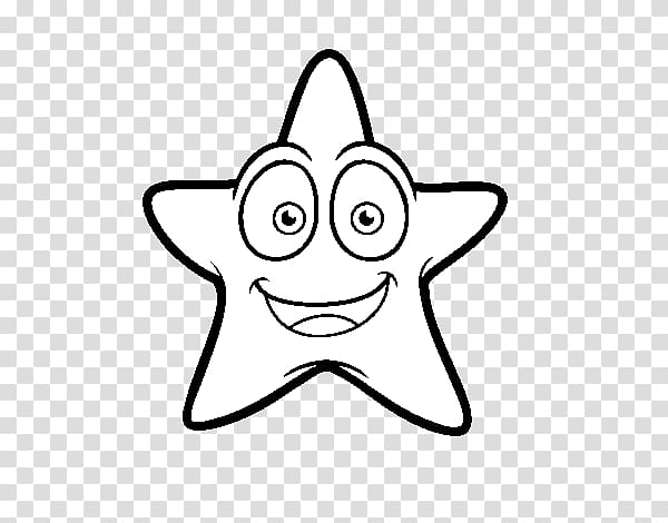 Starfish Drawing Coloring book, starfish transparent background PNG clipart