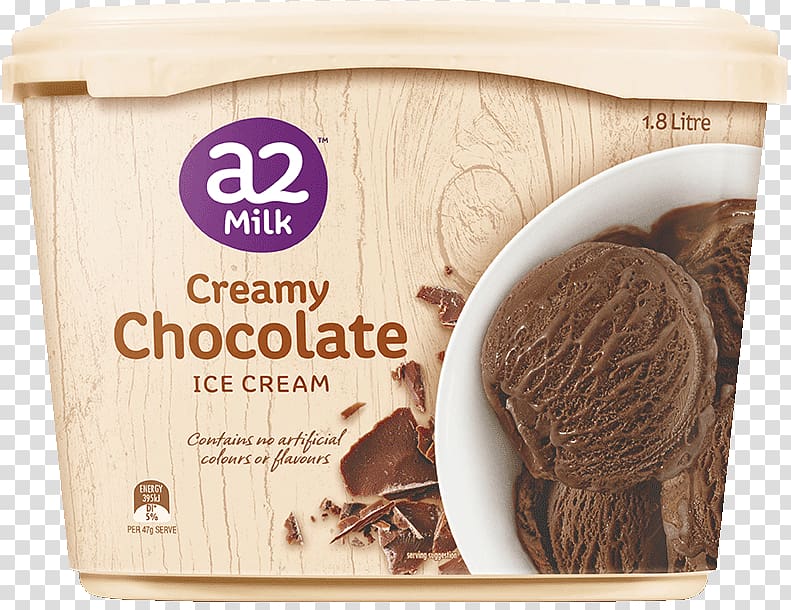 Ice cream A2 milk Chocolate, ice cream transparent background PNG clipart