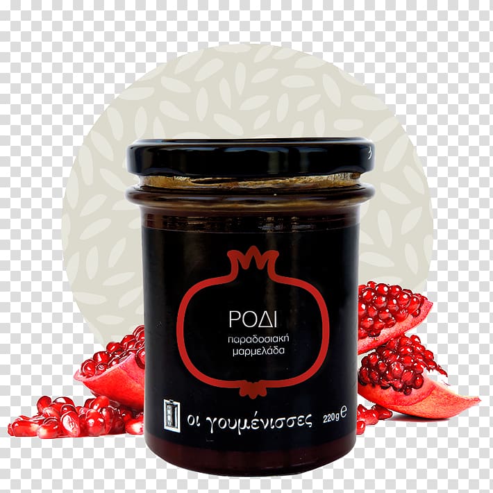 Greece Marmalade Jam Greek cuisine Chokeberry, Pomegranate sauce transparent background PNG clipart
