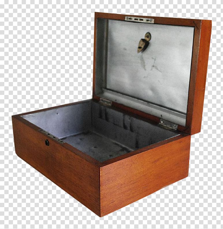Wooden box Humidor Mahogany Cigar box, wood box transparent background PNG clipart