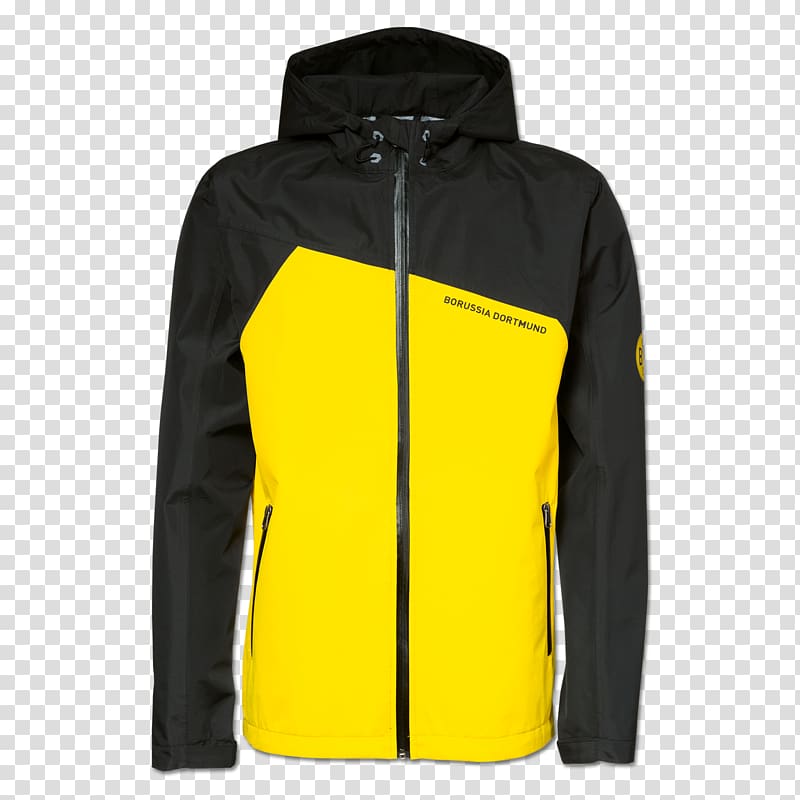 Borussia Dortmund Hoodie Tracksuit Jacket, jacket transparent background PNG clipart