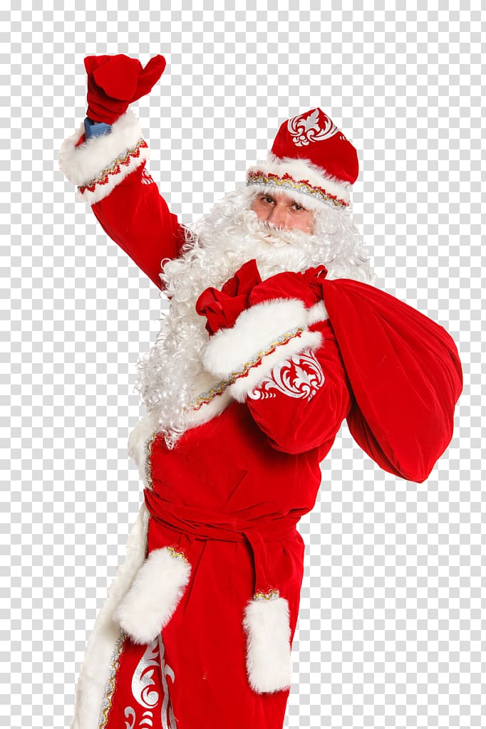 Santa Claus Christmas ornament, santa claus transparent background PNG clipart