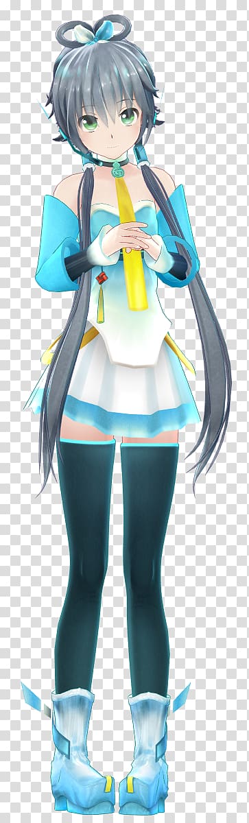 Luo Tianyi MikuMikuDance Vocaloid 4 Utatane Piko, Luo Tianyi transparent background PNG clipart