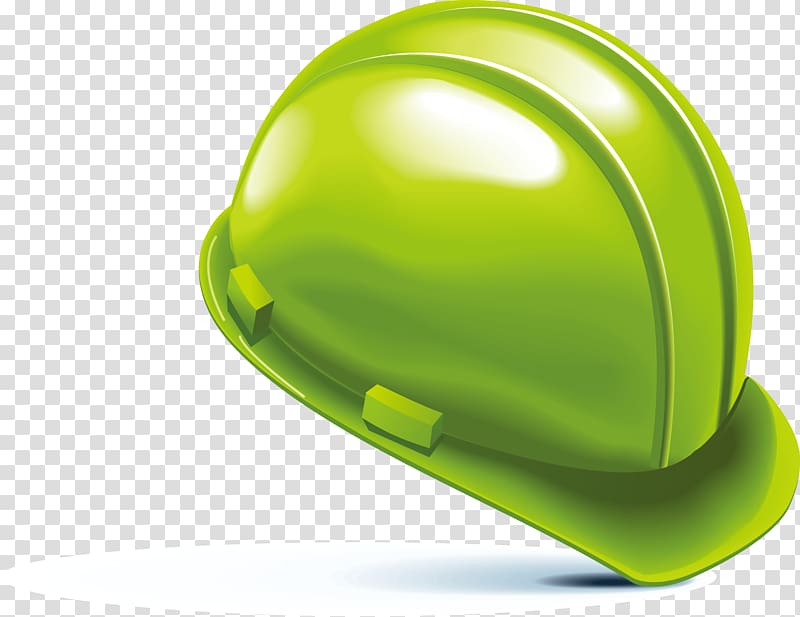 Helmet Hard hat, Green helmet design elements transparent background PNG clipart