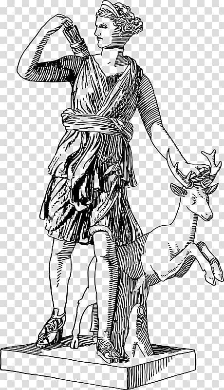 Artemis Triple Goddess Greek mythology , Goddess transparent background PNG clipart