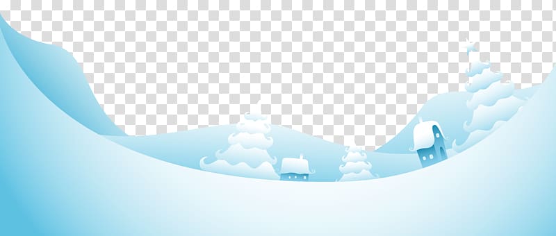 two green houses on snow land illustration, Brand Logo Product Font, Blue Snowy Ground transparent background PNG clipart