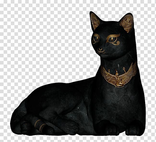 Black cat Egyptian Mau Drawing , Egypt transparent background PNG clipart