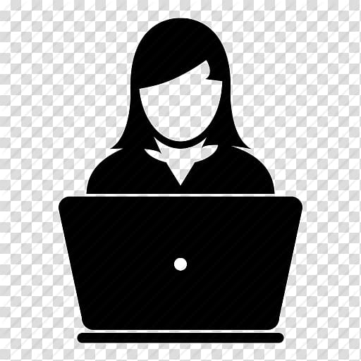 computer user illustration