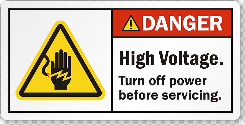 High voltage transparent background PNG clipart