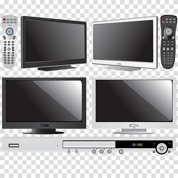 Television DVD player Icon, Creative home appliances transparent background PNG clipart