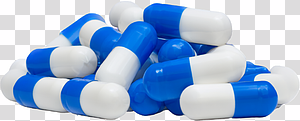 Blue White Capsule Pills Pile transparent background PNG clipart thumbnail