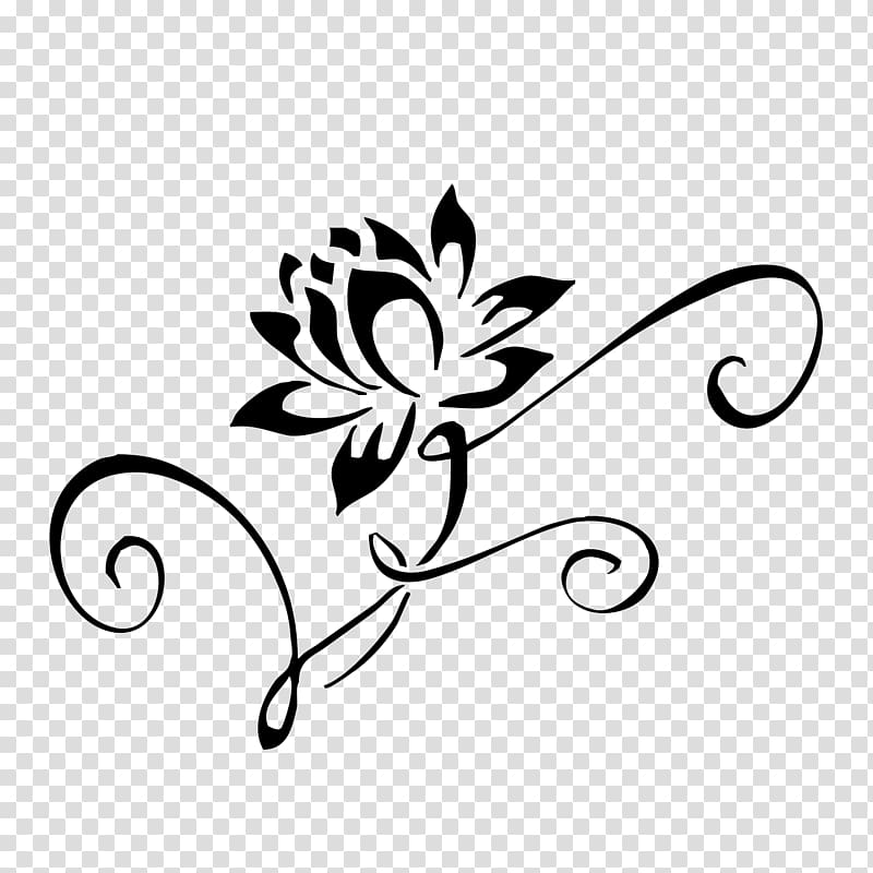 Tattoo Nelumbo nucifera Flower, henna transparent background PNG clipart