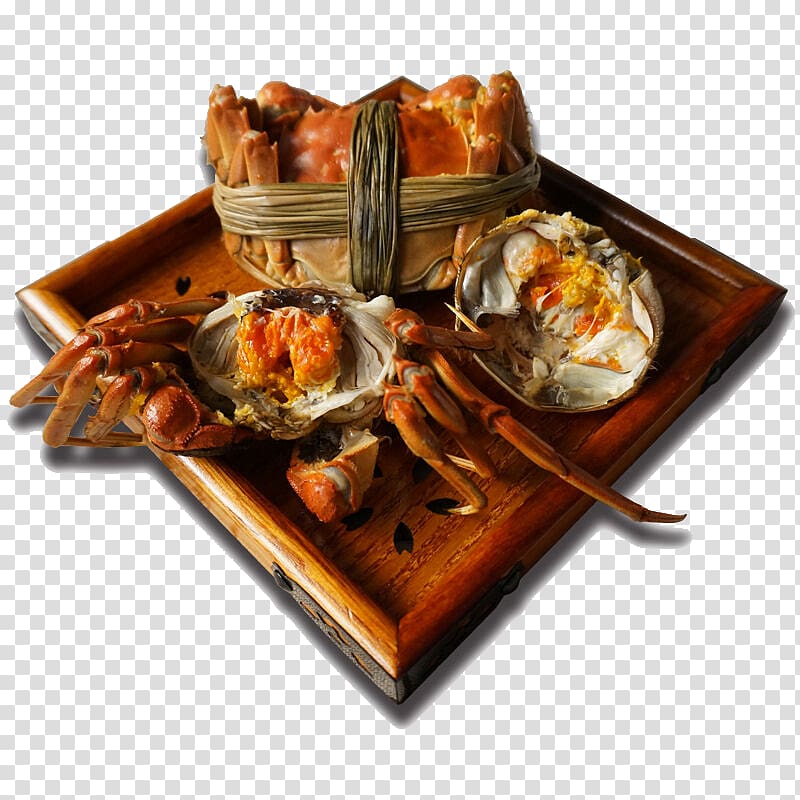 Lake Tai Yangcheng Lake Hongze Lake Crab Seafood, Steamed crabs transparent background PNG clipart