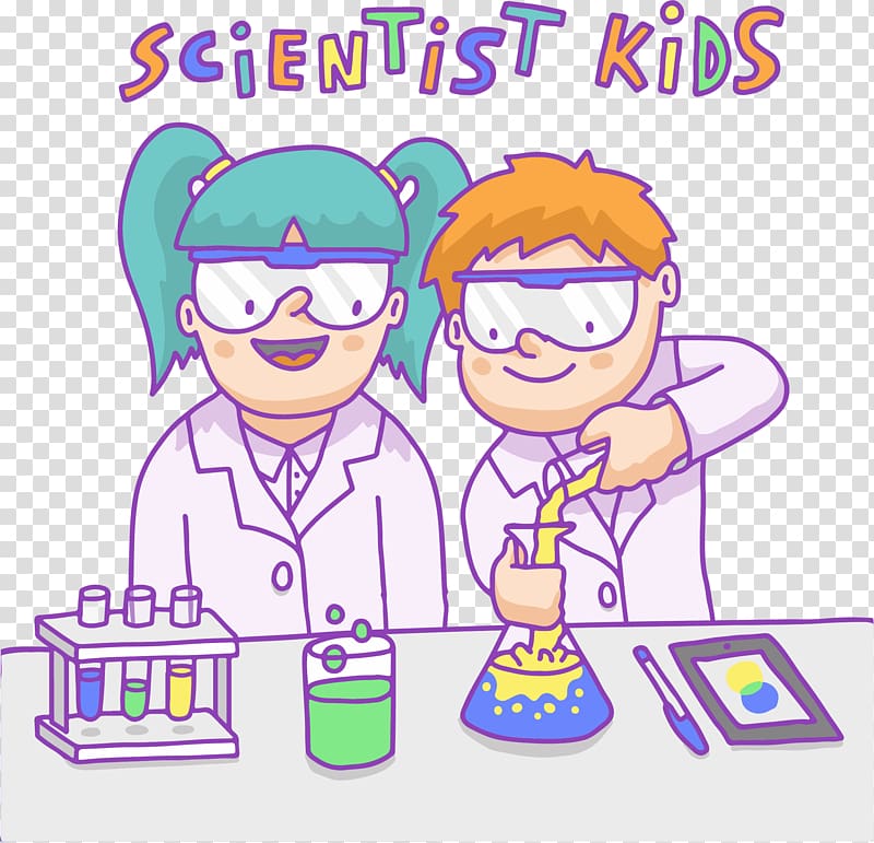 Komxe1rom Scientist Euclidean Child, Color Scientist transparent background PNG clipart