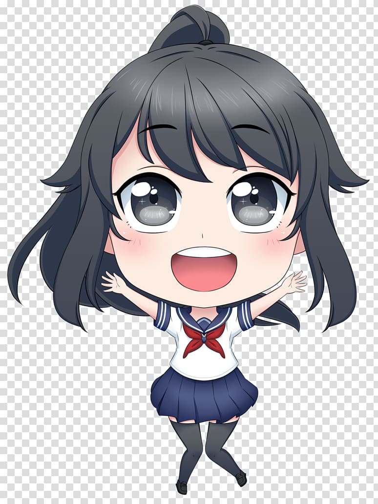 Chibi Yandere Chibi Yandere Chan Free Transparent Png Clipart - Gambaran