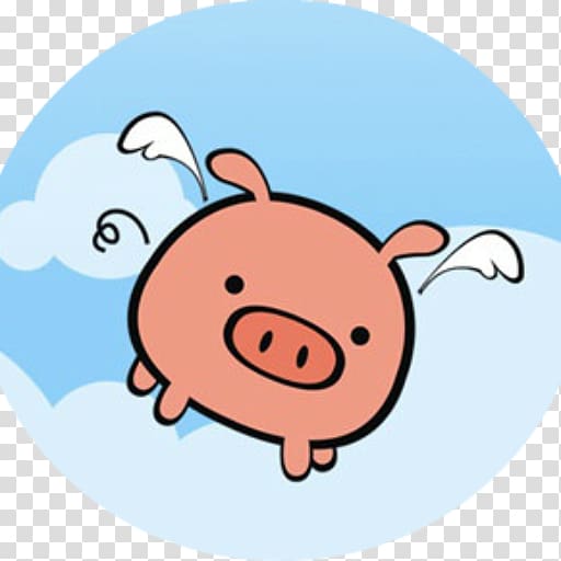 Flying Pig Marathon When pigs fly Cuteness, pig transparent background PNG clipart