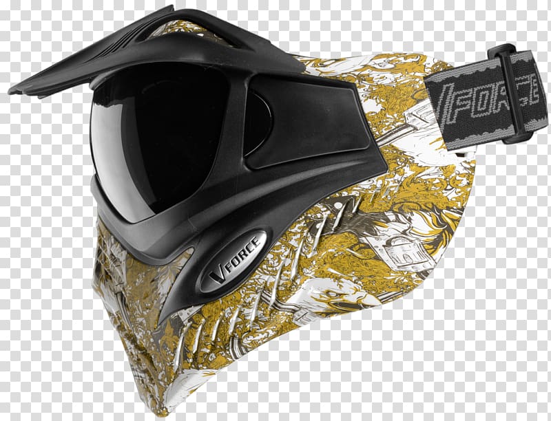 Goggles Mask Paintball Glass Gold, mask transparent background PNG clipart
