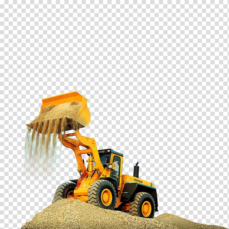 yellow tractor toy, Excavator Machine Architectural engineering Company, Excavator transparent background PNG clipart