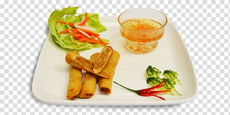 Vegetarian cuisine Spring roll Gỏi cuốn Dim sum Peanut sauce, shrimp salad transparent background PNG clipart