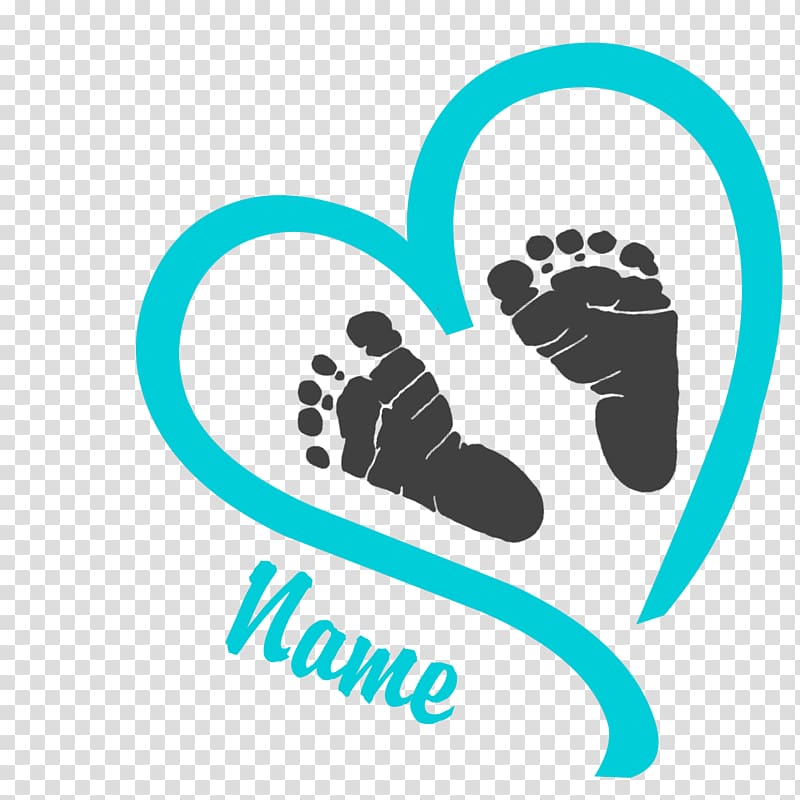 footprints illustration, Footprint Infant Heart , Heart Feet transparent background PNG clipart