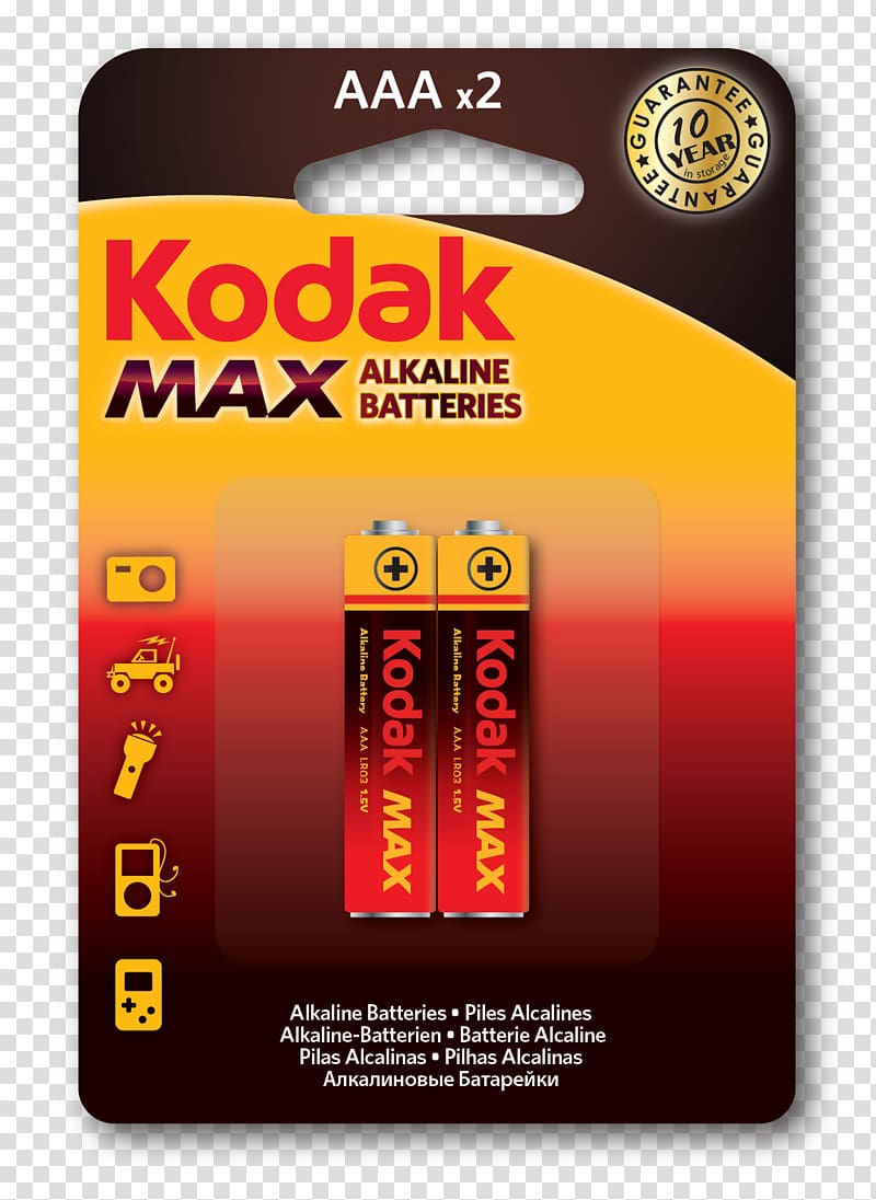 Alkaline battery Electric battery AAA battery Nine-volt battery Kodak, Camera transparent background PNG clipart