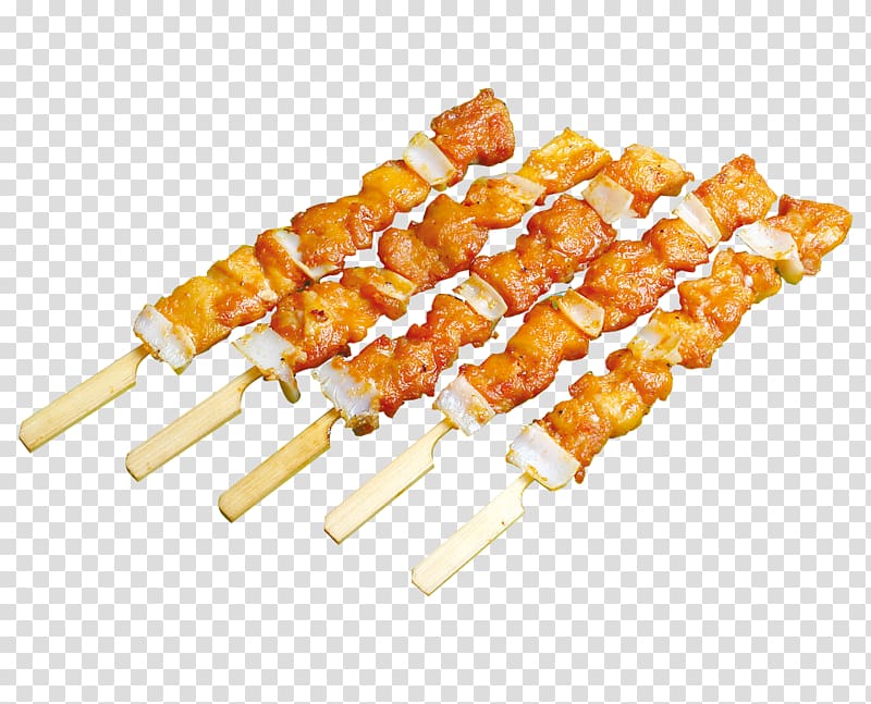 Barbecue Chuan Tikka Meat, Meat skewers transparent background PNG clipart