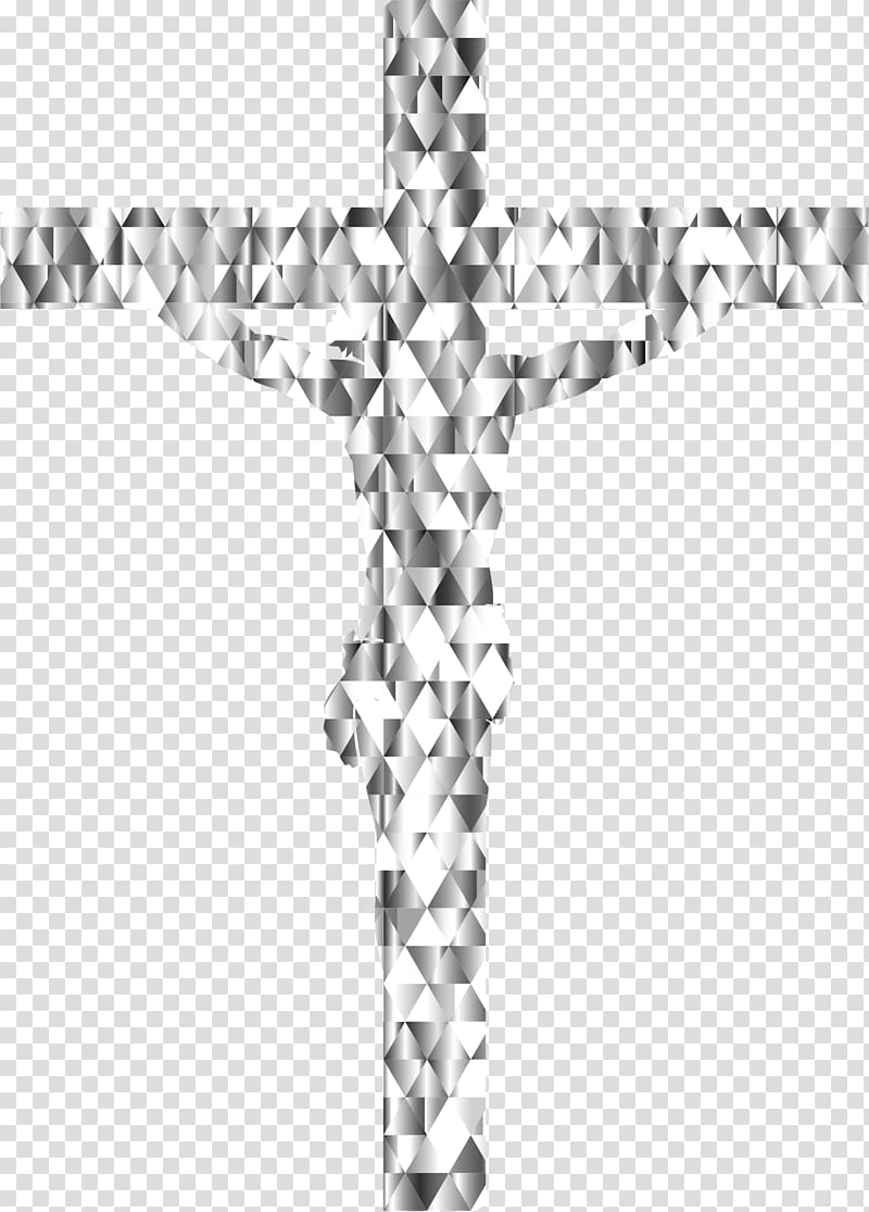 Crucifix Cross Diamond Gemstone Facet, triangle transparent background PNG clipart