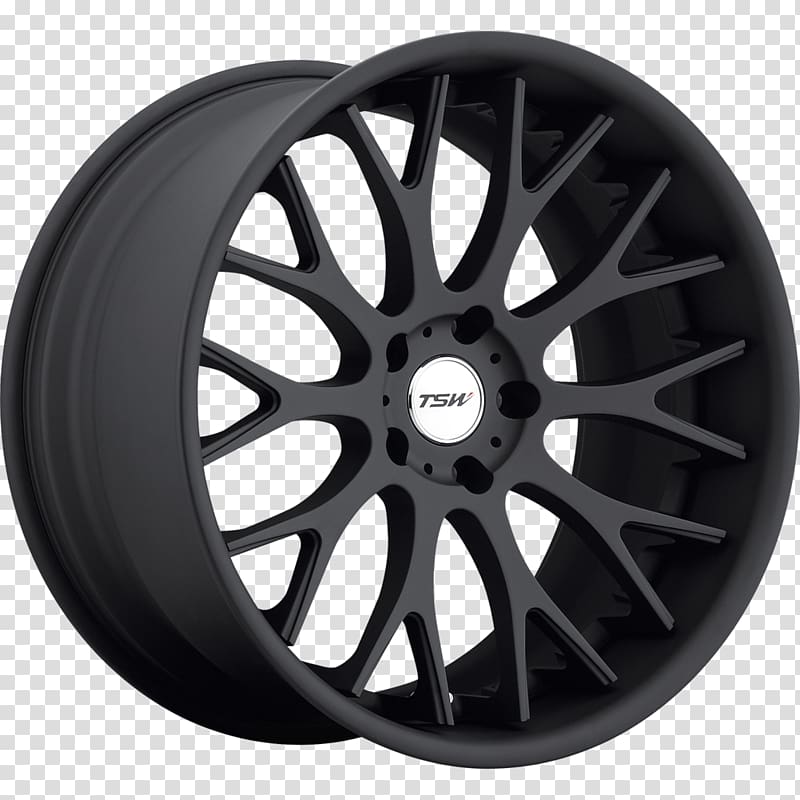 Car Custom wheel Rim Alloy wheel, black tire transparent background PNG clipart
