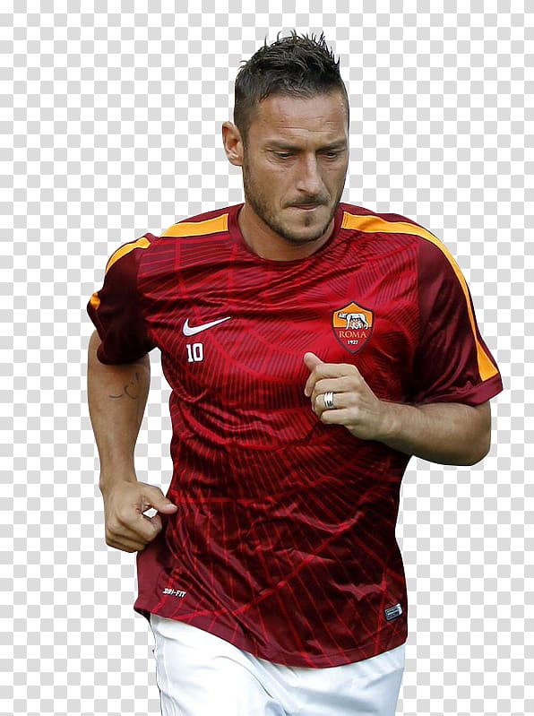 Francesco Totti A.S. Roma Football player Jersey, football transparent background PNG clipart