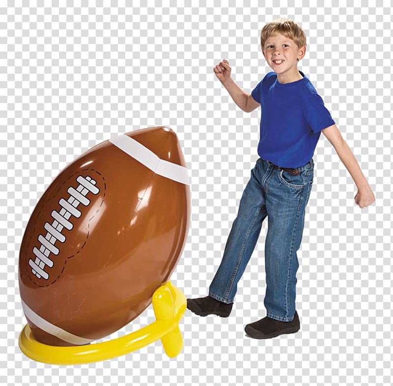 GoFloats 4\' Giant Inflatable Football Oriental Trading Company American football Game, american football transparent background PNG clipart