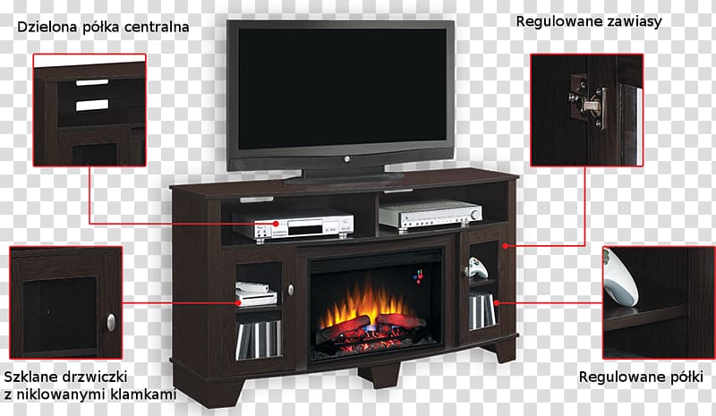 Electric fireplace Fireplace insert Room Television, salle transparent background PNG clipart