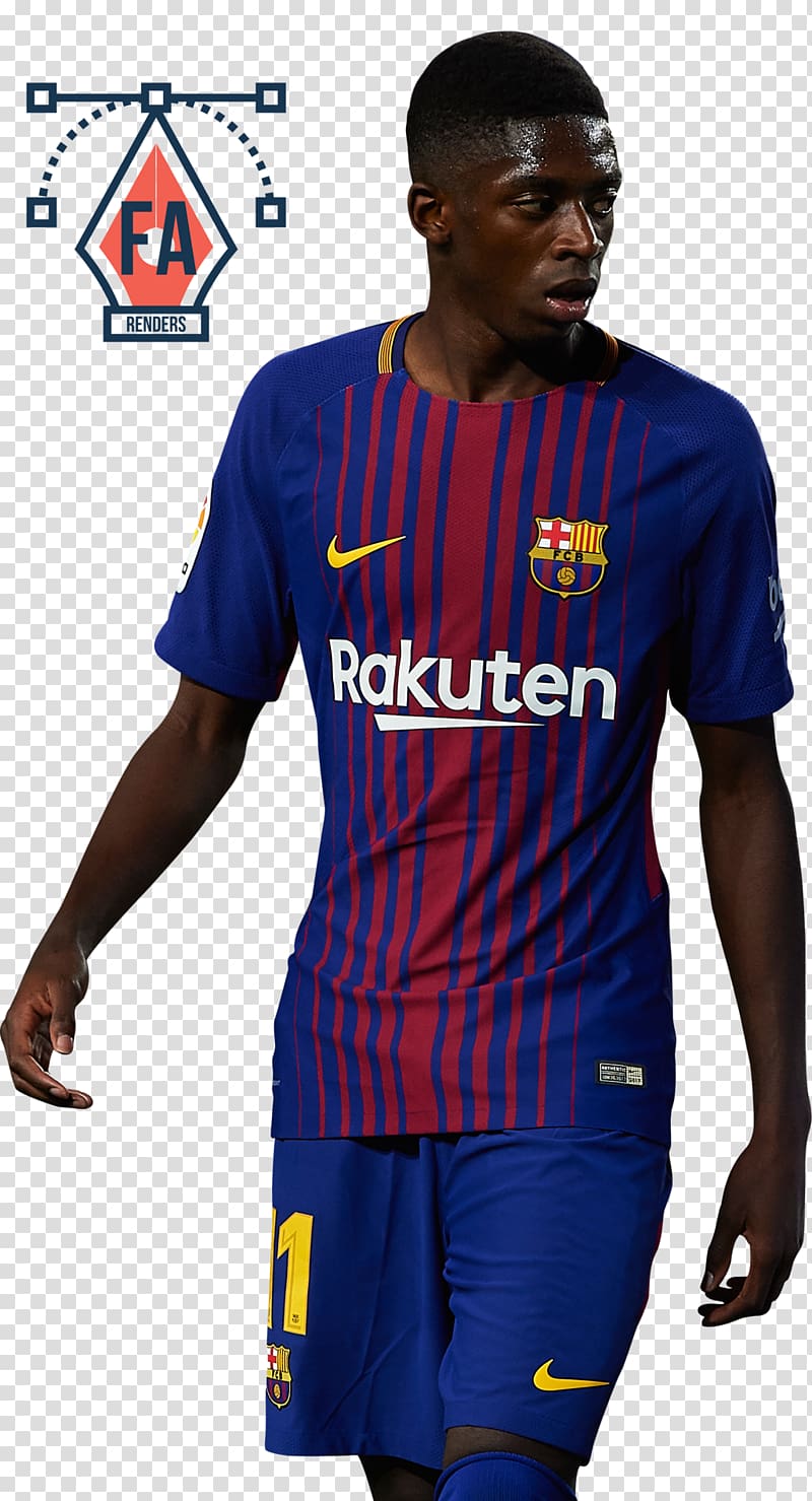 Ousmane Dembélé FC Barcelona Jersey Borussia Dortmund La Liga, Dembele transparent background PNG clipart