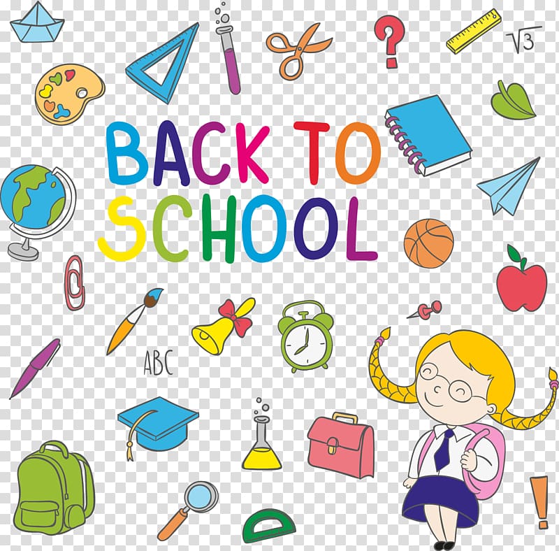 Drawing Illustration, hand-drawn cartoon school transparent background PNG clipart