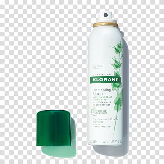 KLORANE Dry Shampoo with Nettle Greasy hair KLORANE Shampoo with Nettle, Product Retail transparent background PNG clipart