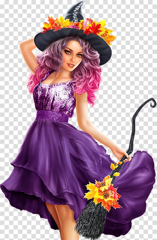 Bruges Boszorkány Woman Dance party, halloween night transparent background PNG clipart