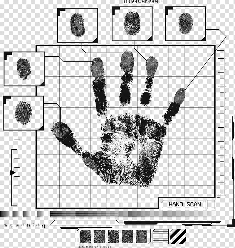 Hand Palm print Euclidean Fingerprint, Creative wall painting ink ink ink,Fingerprint Technology Systems transparent background PNG clipart
