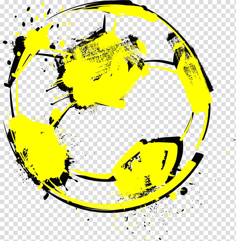 Graffiti Football , Hand-painted football transparent background PNG clipart