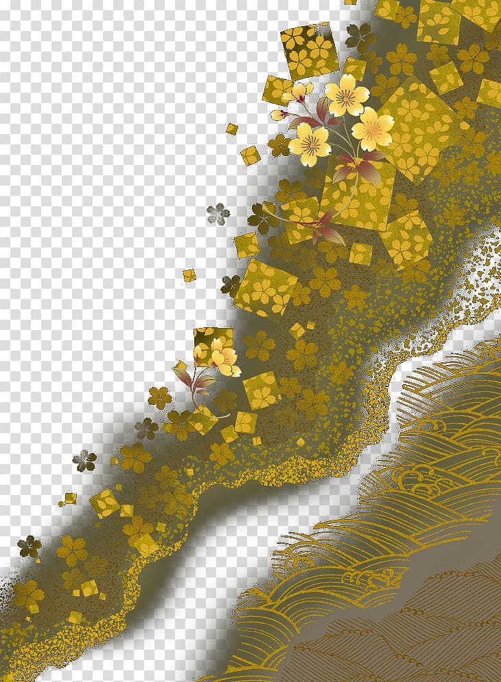 Pattern, Powder cherry kimono pattern transparent background PNG clipart
