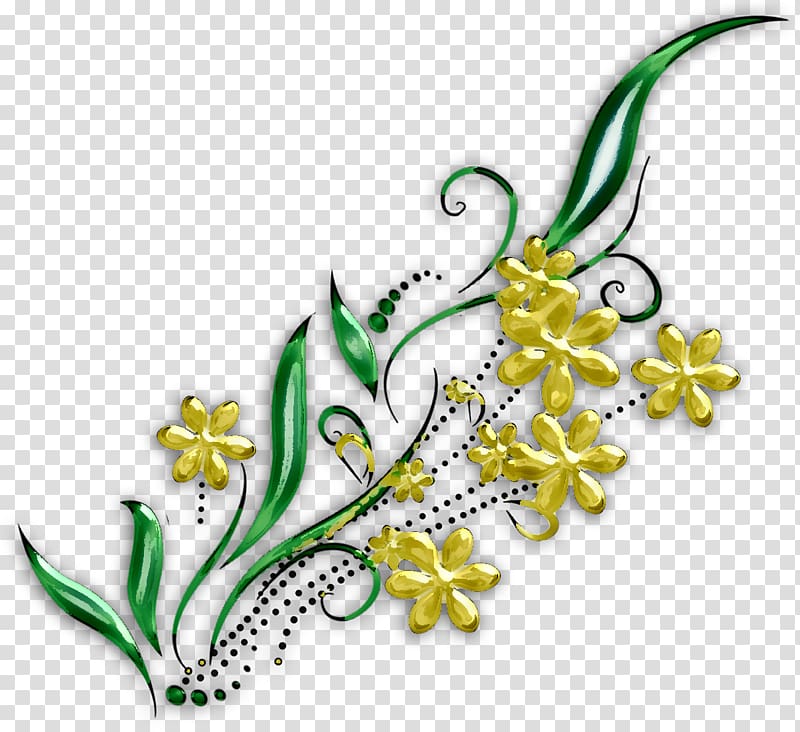 Floral design Flower Leaf Metallic color, flower transparent background PNG clipart